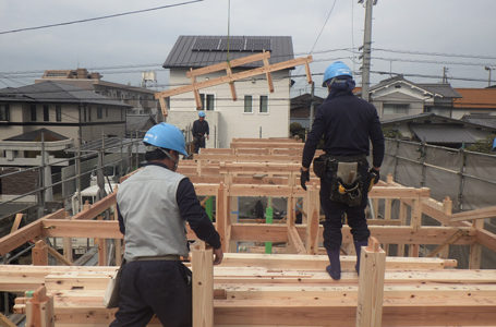 小屋組み